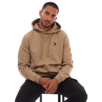 Camel - Lifestyle - Tommy Hilfiger Mens Badge Drawstring Hoodie