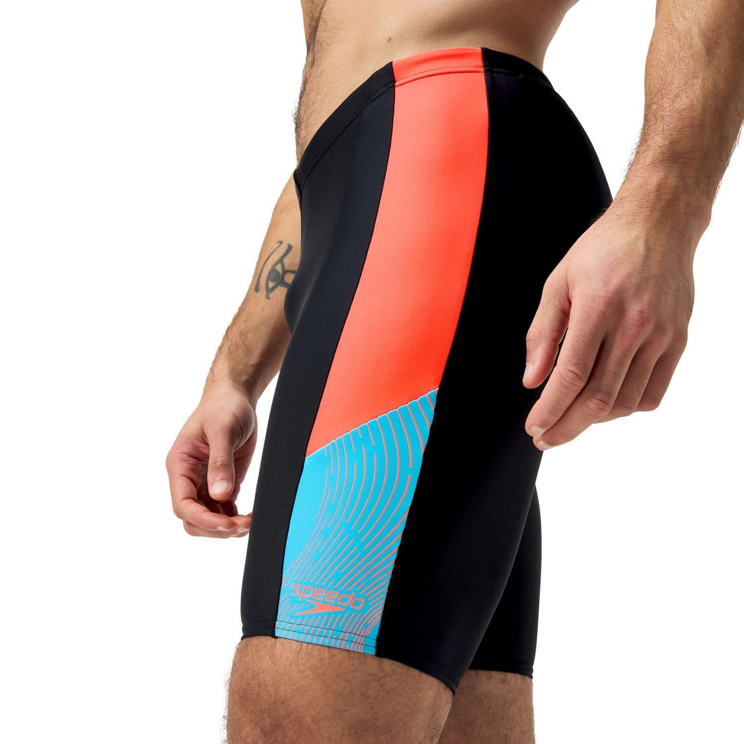 Black - Close up - Speedo Mens Dive Jammer Shorts