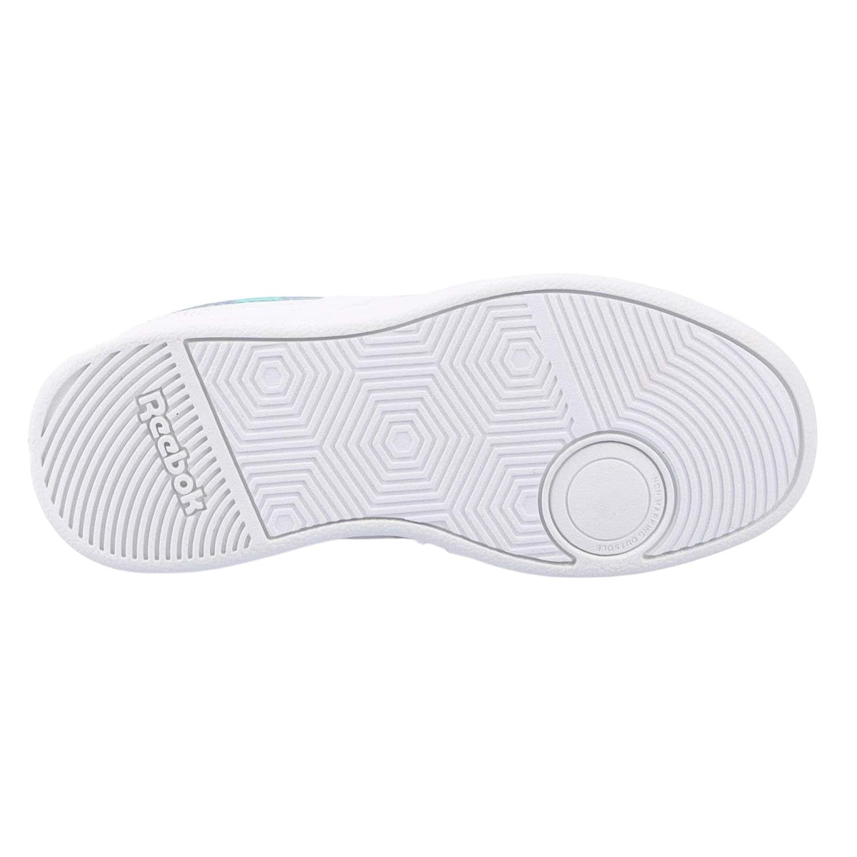 White-Green - Lifestyle - Reebok Childrens-Kids Court Advance Trainers