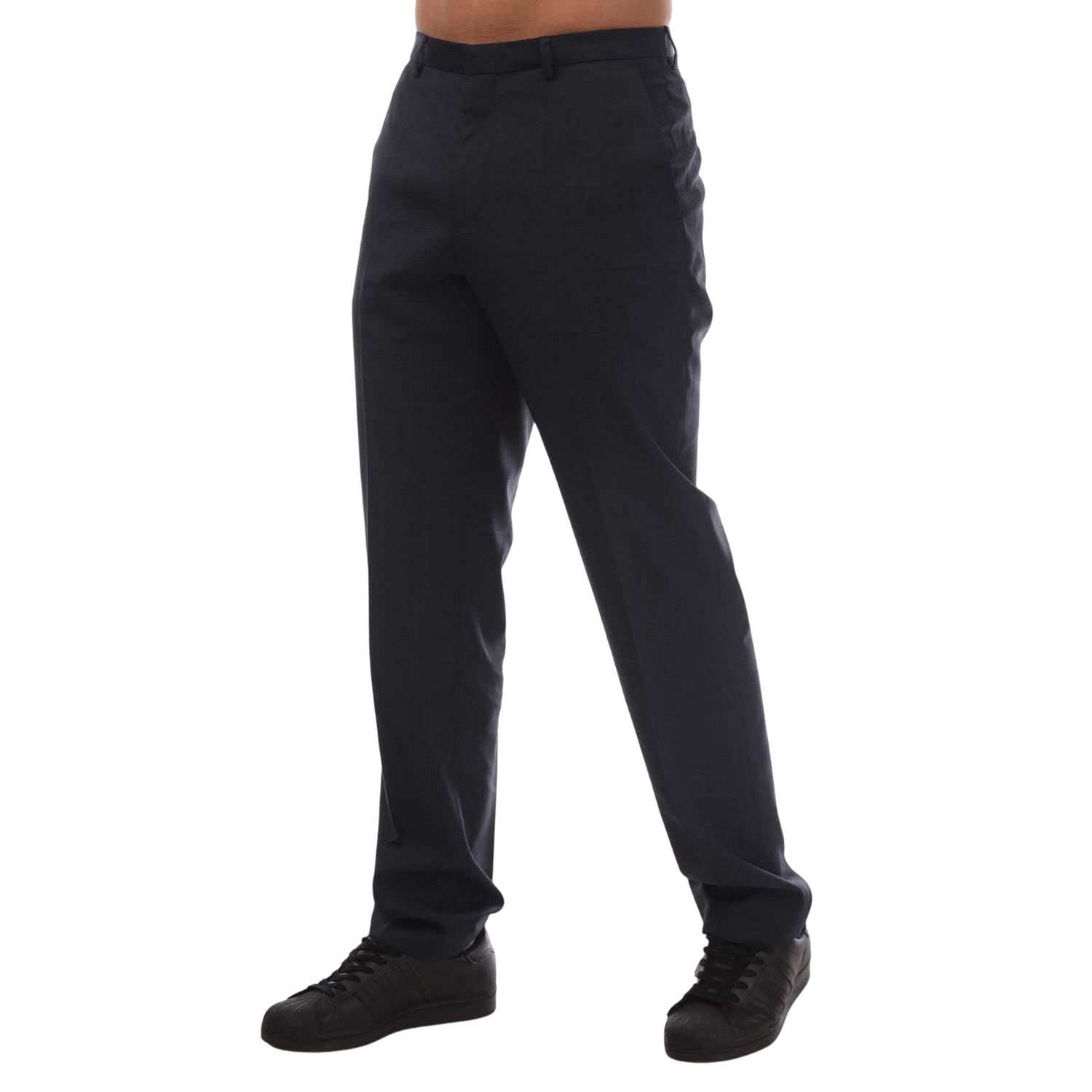 Dark Blue - Side - Hugo Mens Simmons202 Trousers