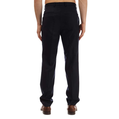 Navy - Back - Hugo Mens Simmons202 Trousers
