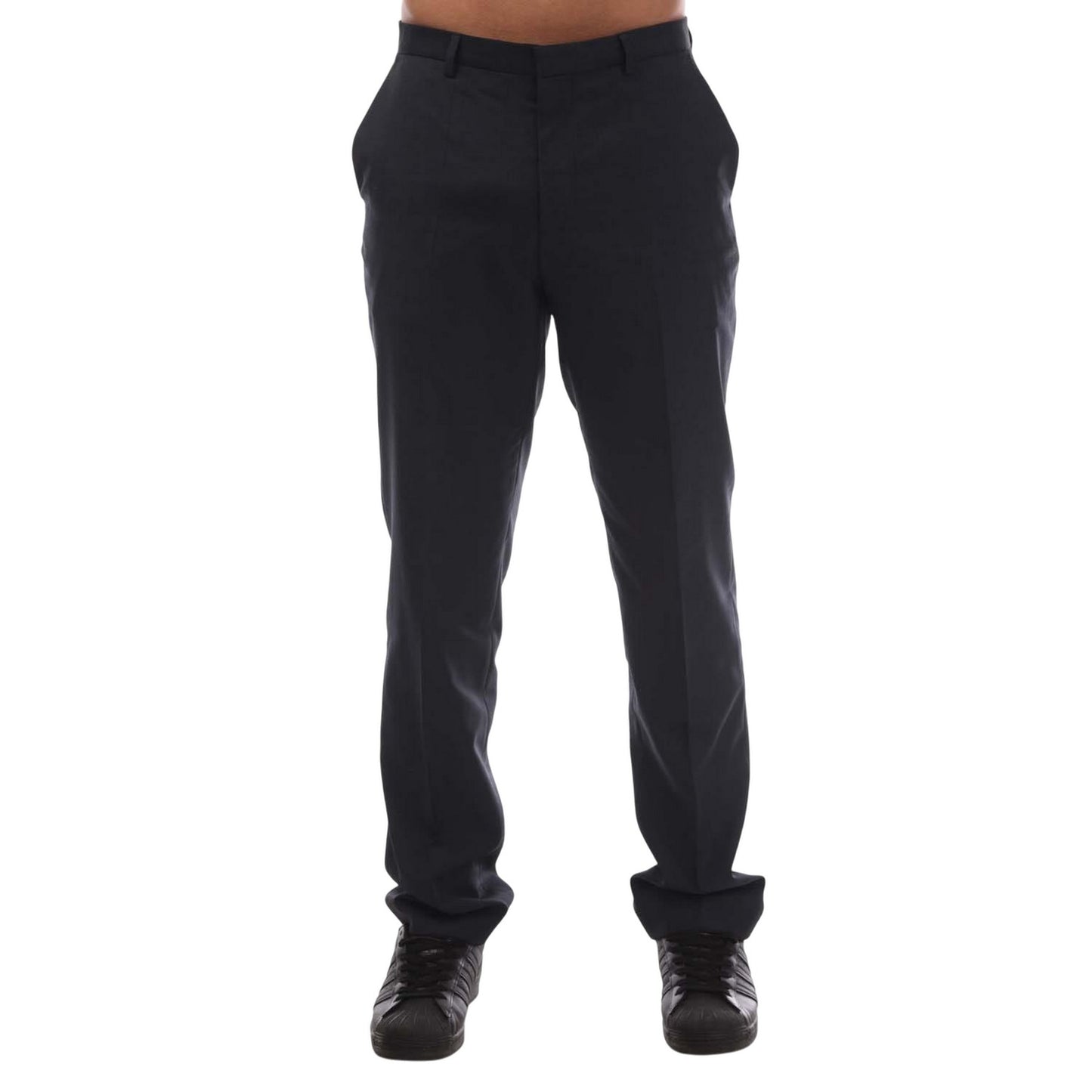 Dark Blue - Front - Hugo Mens Simmons202 Trousers