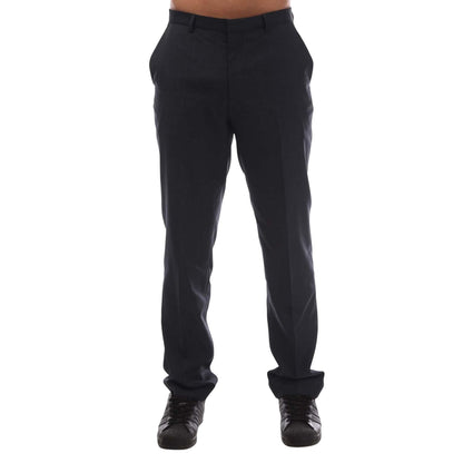 Dark Blue - Front - Hugo Mens Simmons202 Trousers