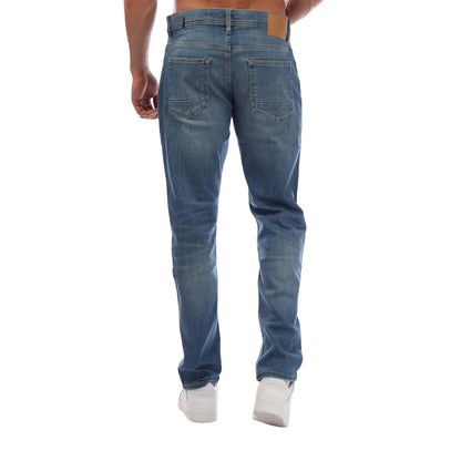 Blue - Back - Hugo Boss Mens Delaware BC Slim Jeans