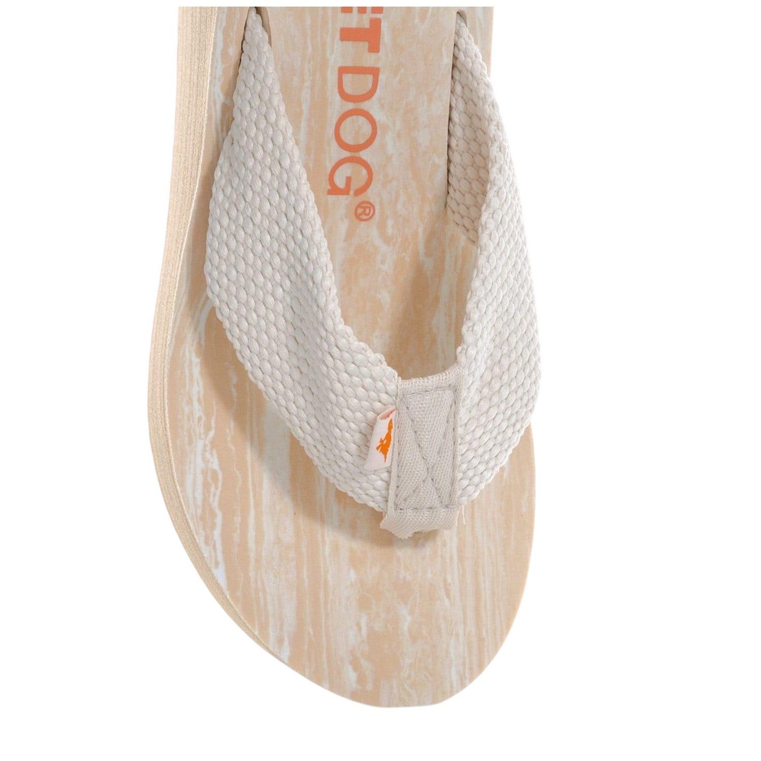 Cream - Close up - Rocket Dog Womens-Ladies Diver Wedge Sandals