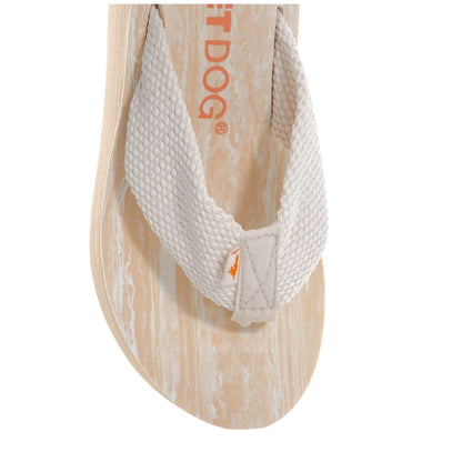 Cream - Close up - Rocket Dog Womens-Ladies Diver Wedge Sandals
