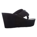 Black - Back - Rocket Dog Womens-Ladies Diver Wedge Sandals