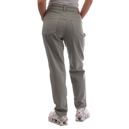 Grey - Back - Diesel Mens 2017 Slandy Leather Patch Super Skinny Jeans