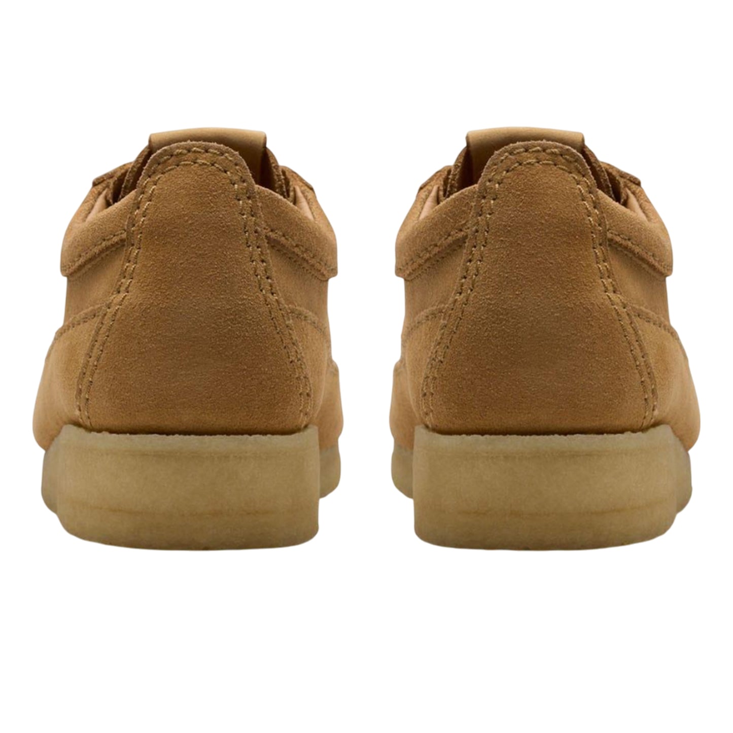 Brown - Back - Clarks Originals Mens Wallabe Tor Suede Trainers