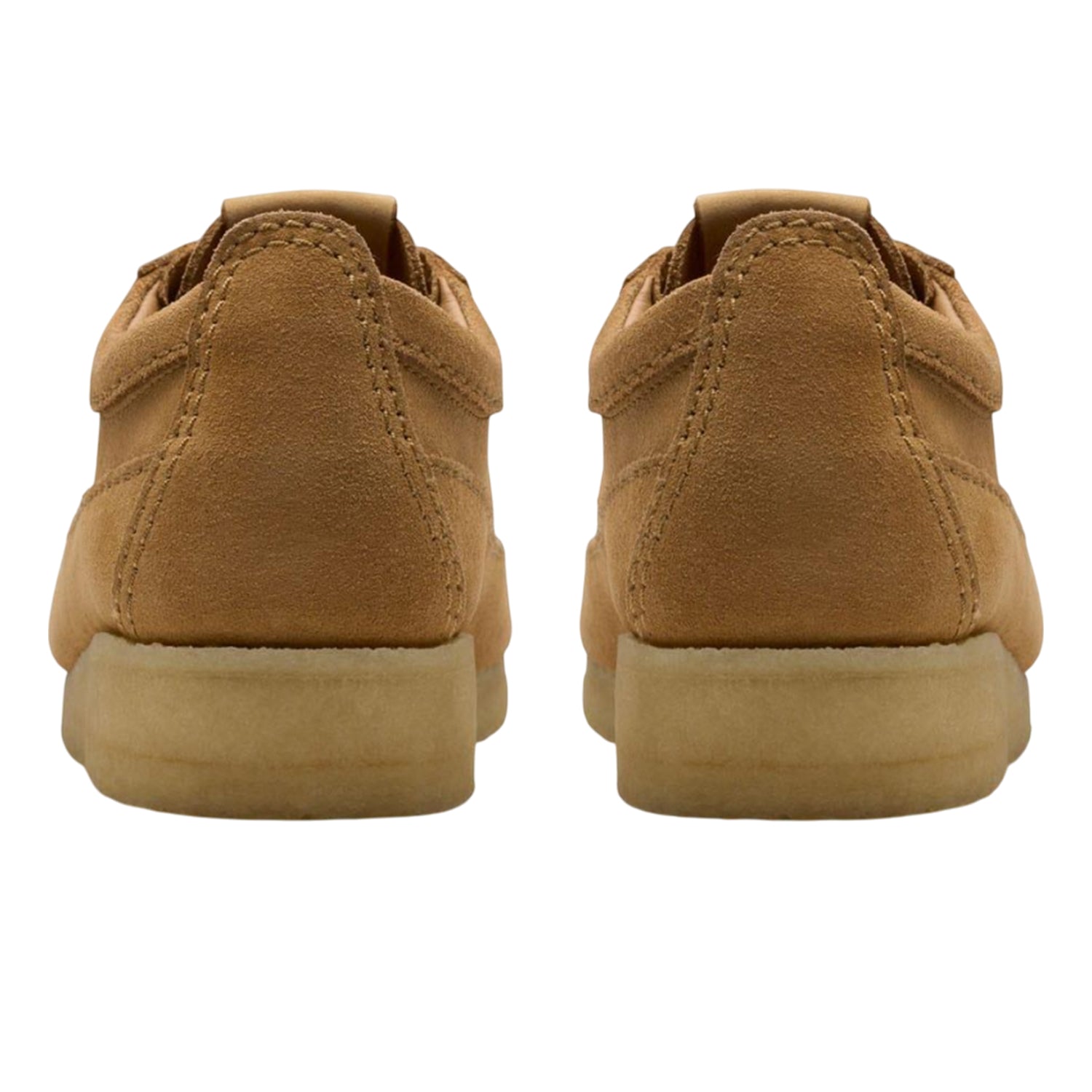 Brown - Back - Clarks Originals Mens Wallabe Tor Suede Trainers