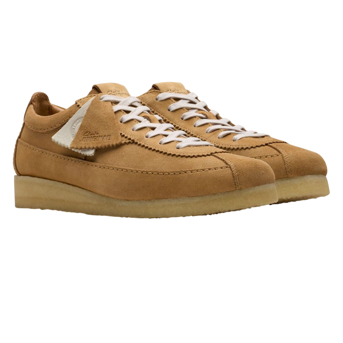 Brown - Front - Clarks Originals Mens Wallabe Tor Suede Trainers