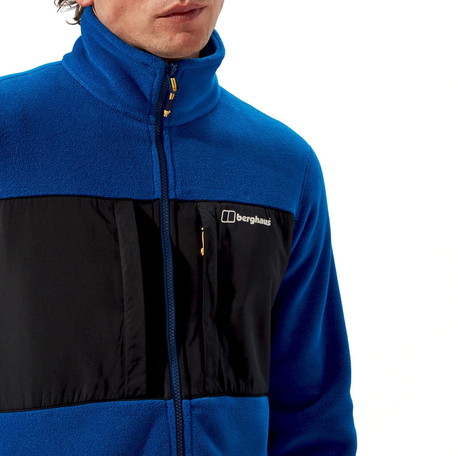 Blue - Close up - Berghaus Mens Prism Guide InterActive Polartech Fleece Jacket