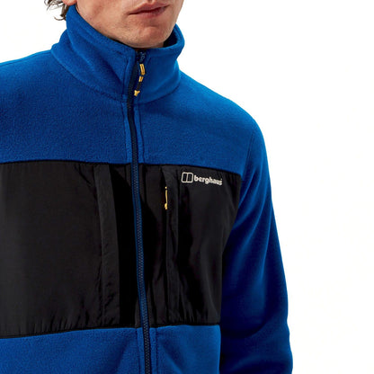 Blue - Close up - Berghaus Mens Prism Guide InterActive Polartech Fleece Jacket