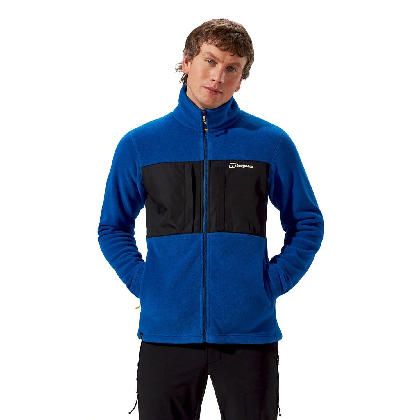 Blue - Front - Berghaus Mens Prism Guide InterActive Polartech Fleece Jacket