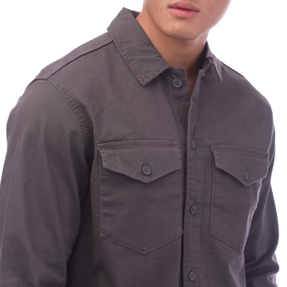 Grey - Lifestyle - Jack And Jones Mens Stretch Overshirt