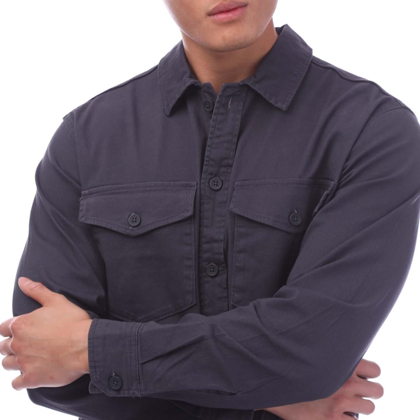Navy - Lifestyle - Jack And Jones Mens Stretch Overshirt
