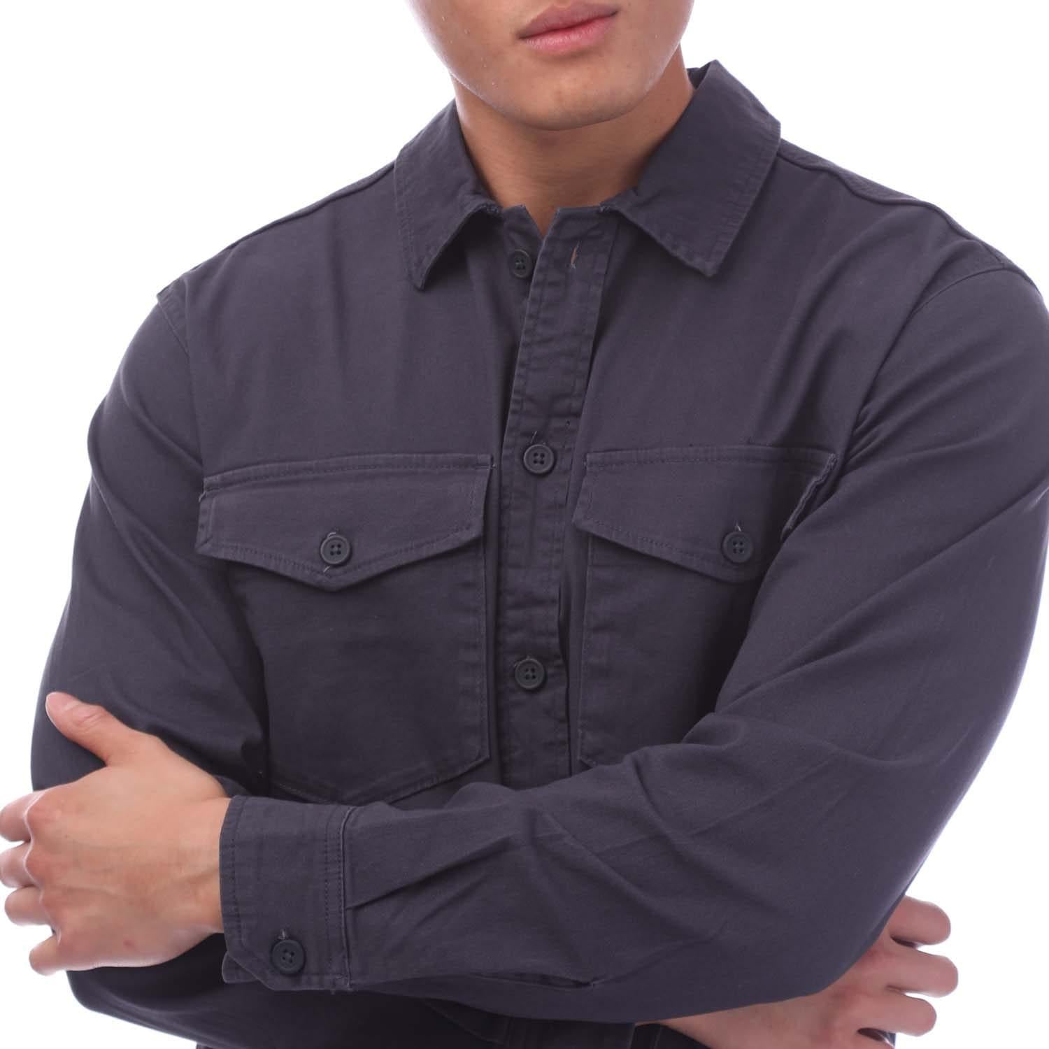Navy - Lifestyle - Jack And Jones Mens Stretch Overshirt