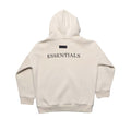 Oatmeal - Back - Blank Essentials Childrens-Kids Fleece Pull Over Hoodie