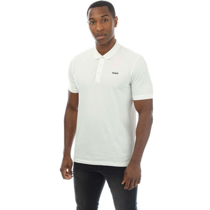 Natural - Front - Hugo Mens Donos222 Polo Shirt