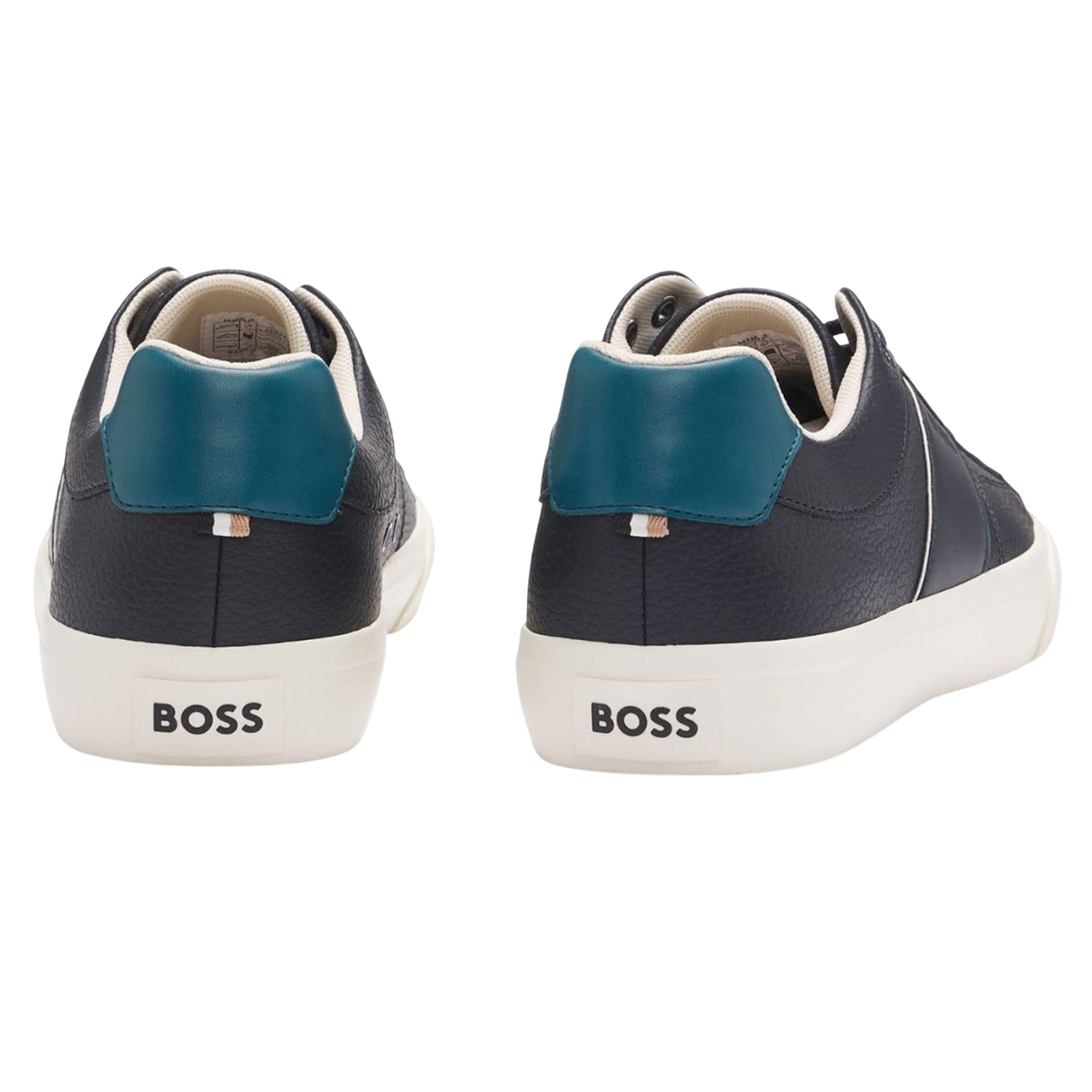 Dark Blue-Navy - Back - Boss Mens Aiden Tennis Trainers