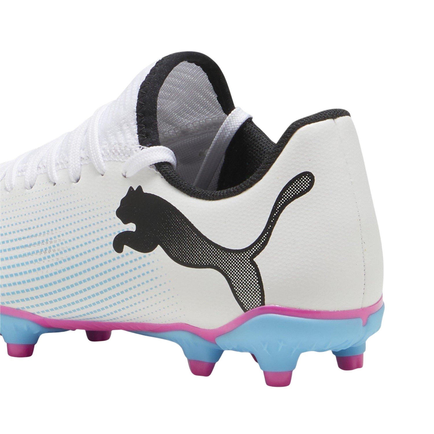 White - Back - Puma Childrens-Kids Future 7 Match Firm Ground Football Boots