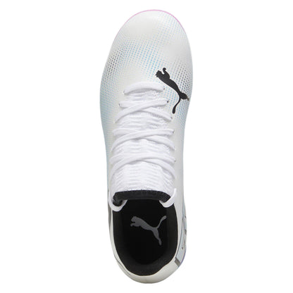 White - Pack Shot - Puma Childrens-Kids Future 7 Match Firm Ground Football Boots