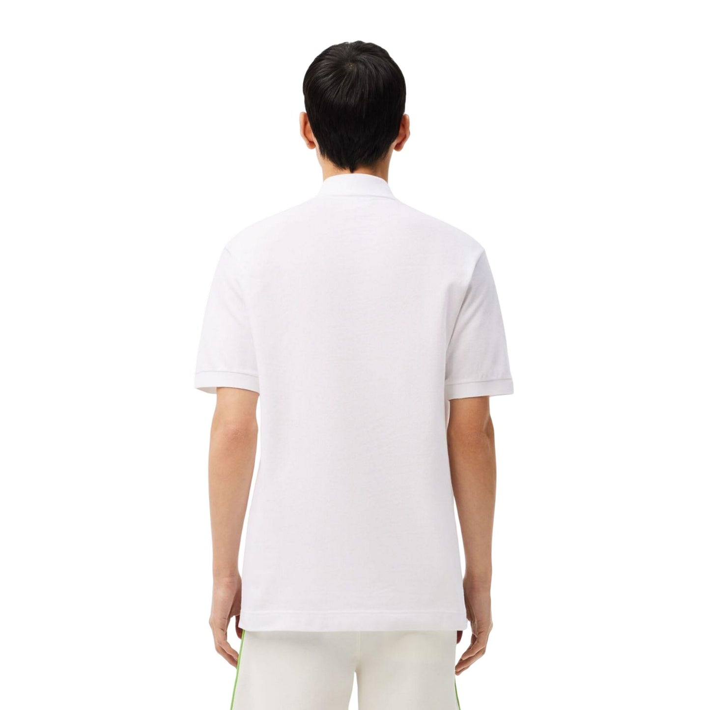 White-Blue - Back - Lacoste Mens L.12.12 Argyle Classic Polo Shirt