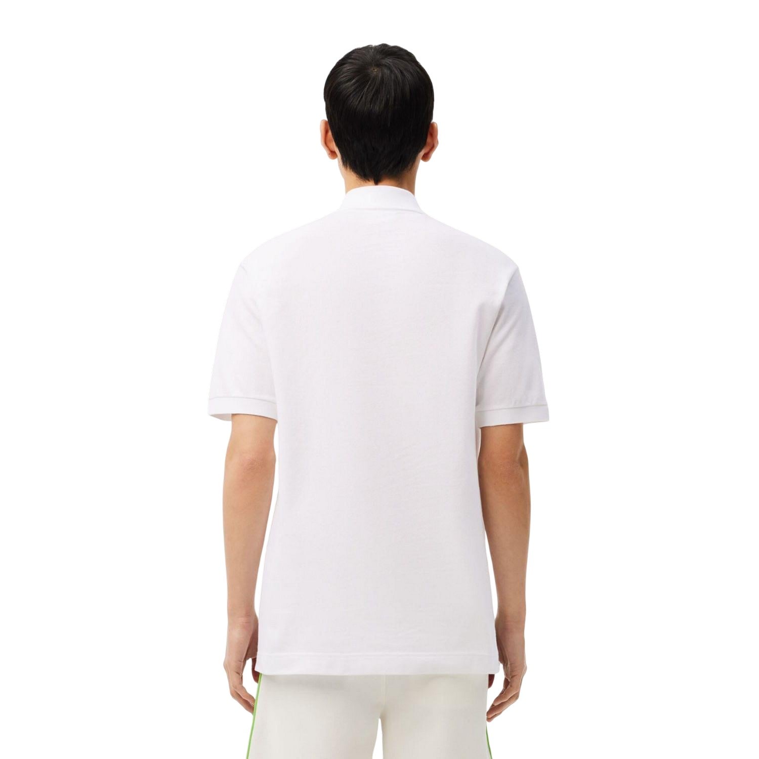 White-Blue - Back - Lacoste Mens L.12.12 Argyle Classic Polo Shirt