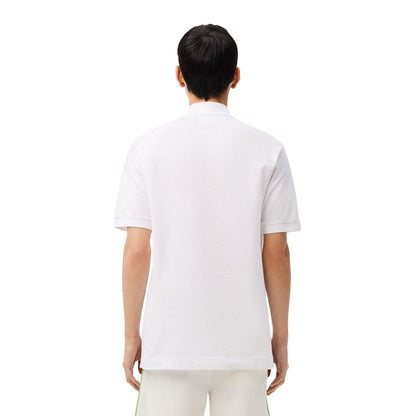 White-Blue - Back - Lacoste Mens L.12.12 Argyle Classic Polo Shirt