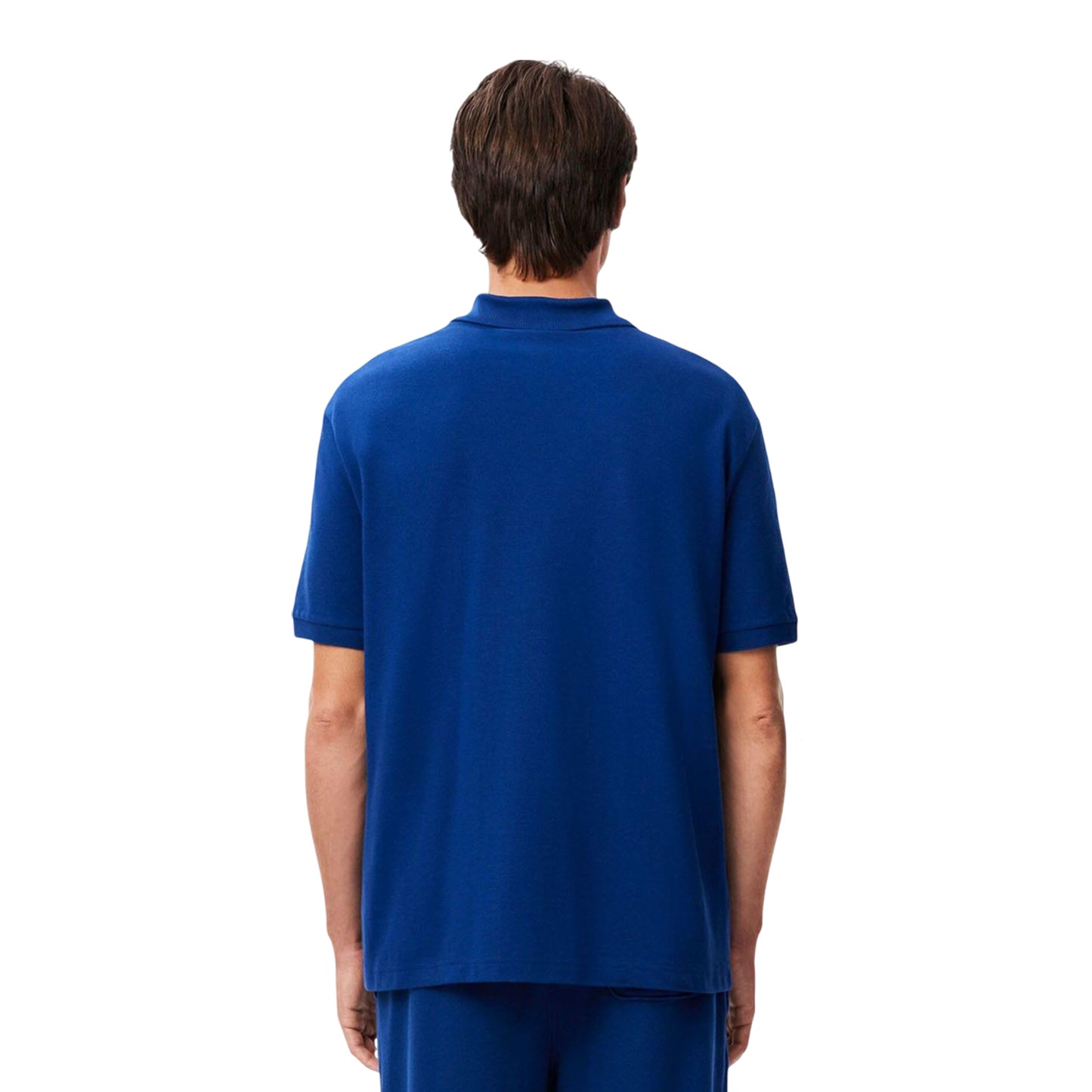 Blue - Back - Lacoste Unisex Adult L.12.12 Badge Pique Loose Fit Polo Shirt