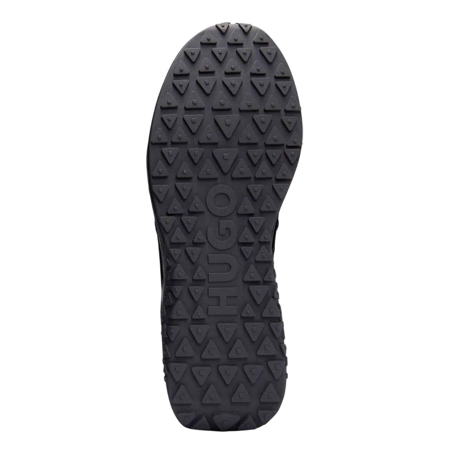 Black - Close up - Hugo Mens Kane Leather Running Trainers