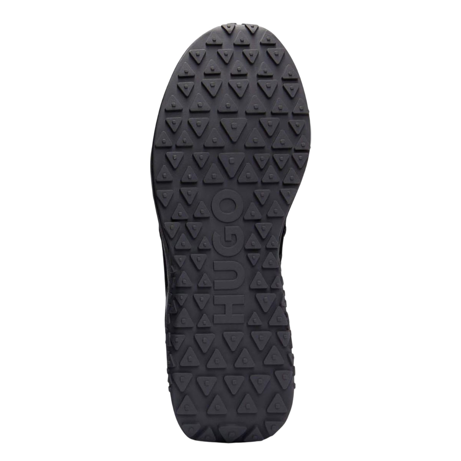 Black - Close up - Hugo Mens Kane Leather Running Trainers