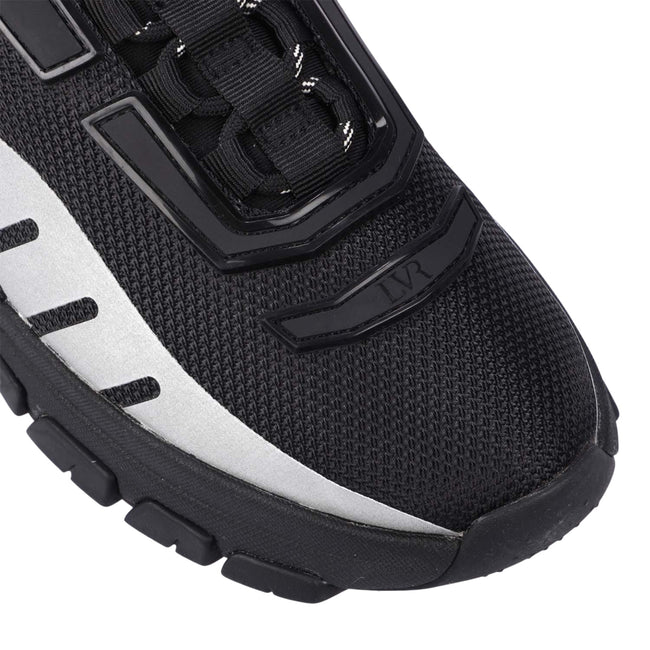 Black-White - Close up - Lavair Mens Exo Trainers
