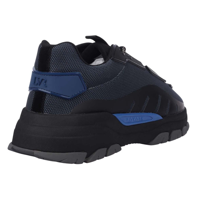 Black-Blue - Back - Lavair Mens Exo Trainers