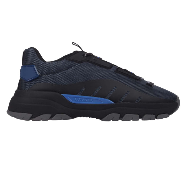 Black-Blue - Side - Lavair Mens Exo Trainers