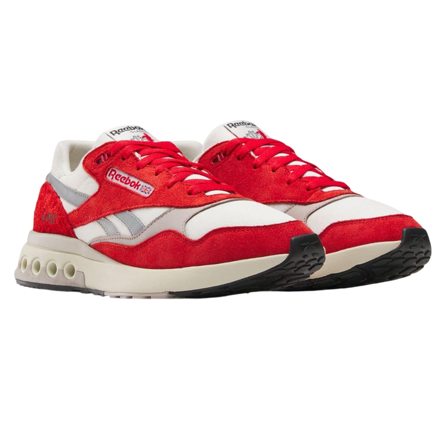 Red-White - Front - Reebok Unisex Adult ERS World Leather Trainers