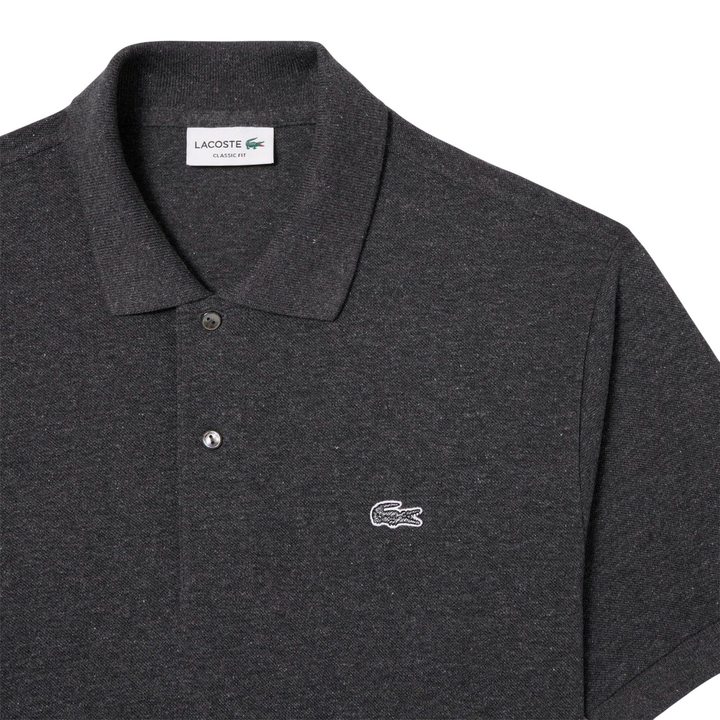 Black - Side - Lacoste Mens L.12.12 Petit Pique Classic Polo Shirt