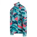 Blue-Pink - Side - Umbro Mens Premier Graphic Print Warm Up Midlayer