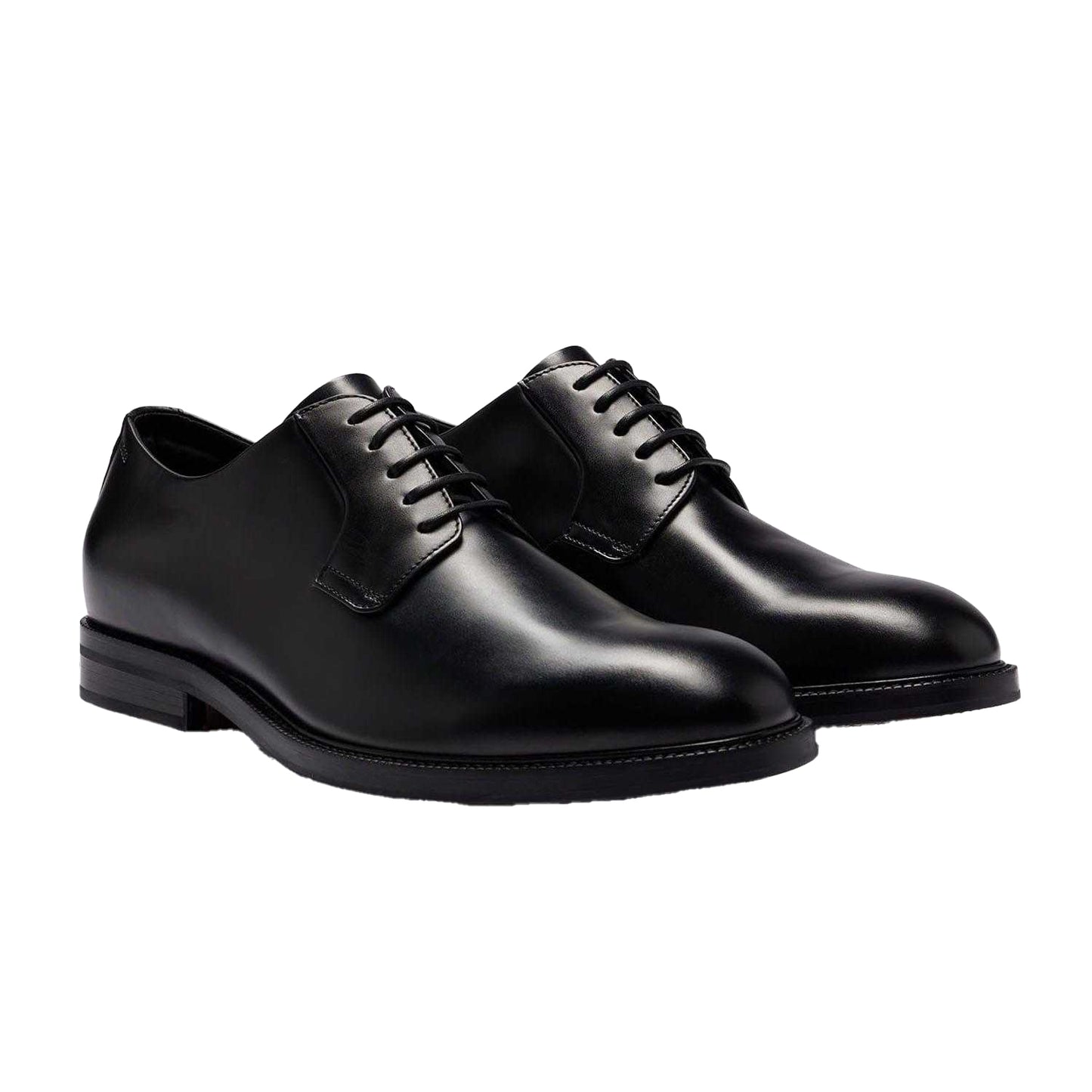 Black - Pack Shot - Boss Mens Dressletic Leather Derby Shoes