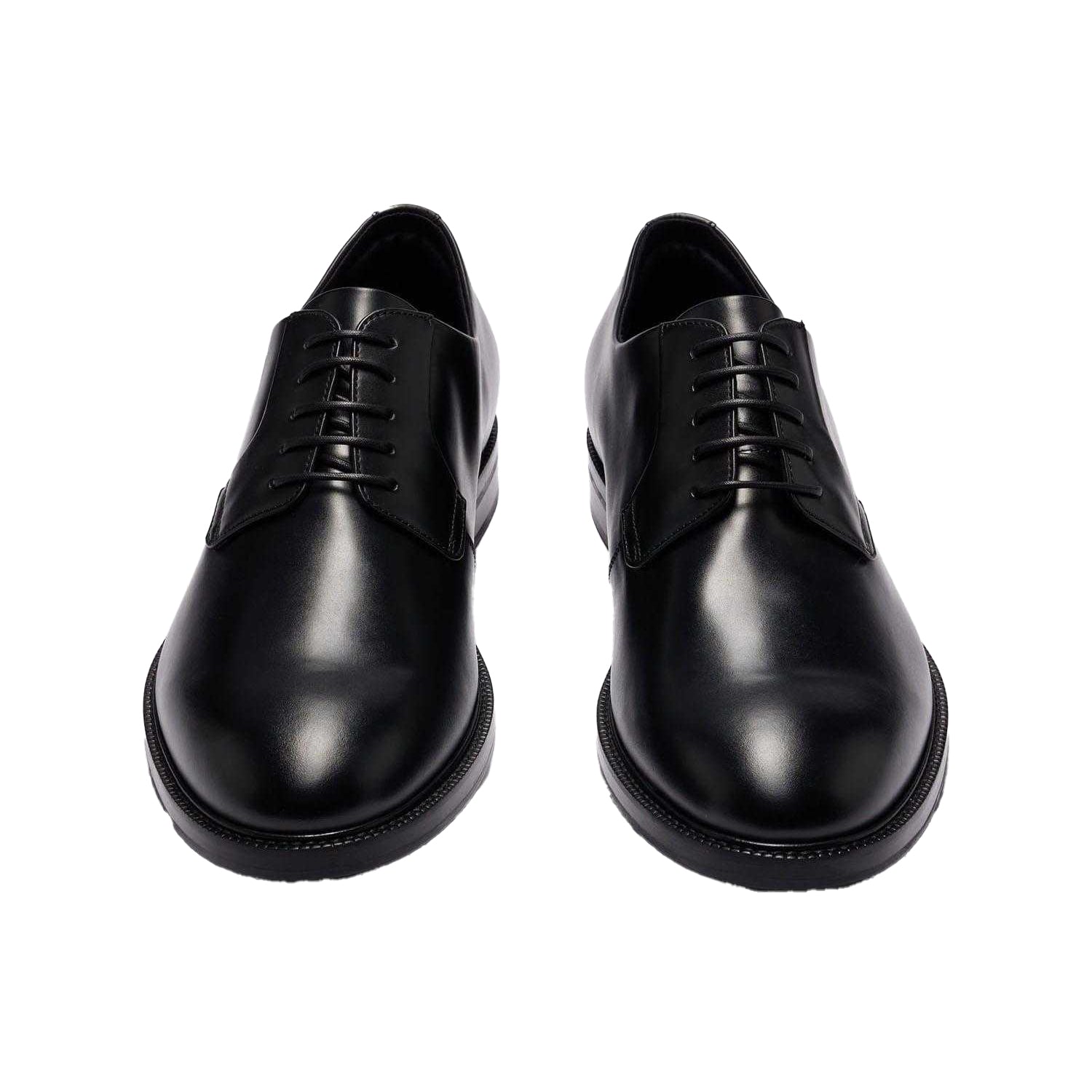 Black - Close up - Boss Mens Dressletic Leather Derby Shoes