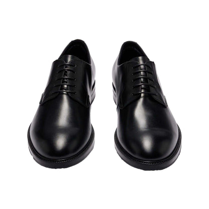 Black - Close up - Boss Mens Dressletic Leather Derby Shoes