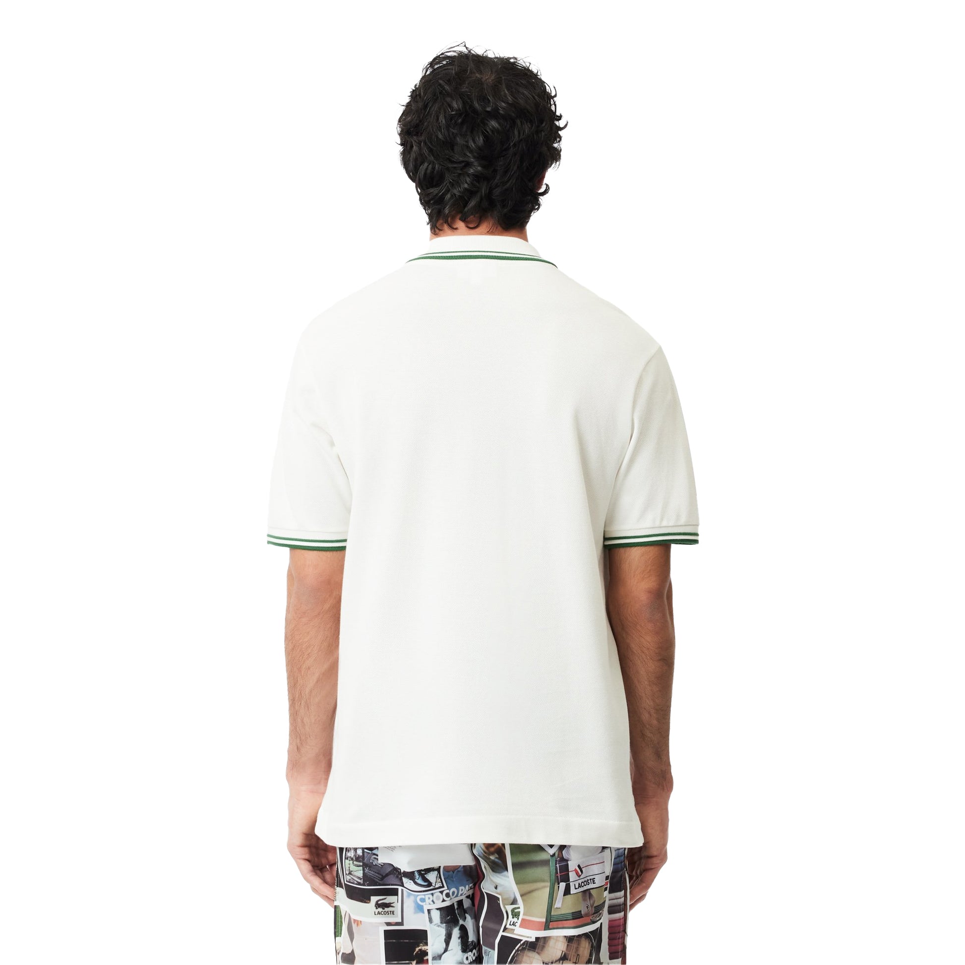 White - Back - Lacoste Mens L.12.12 Petit Pique Classic Polo Shirt