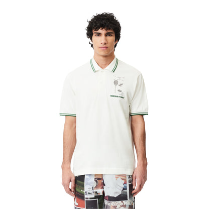 White - Pack Shot - Lacoste Mens L.12.12 Petit Pique Classic Polo Shirt