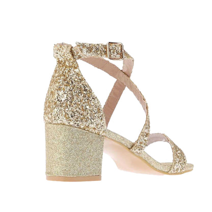 Gold - Back - Where´s That From Womens-Ladies Strappy Sandals