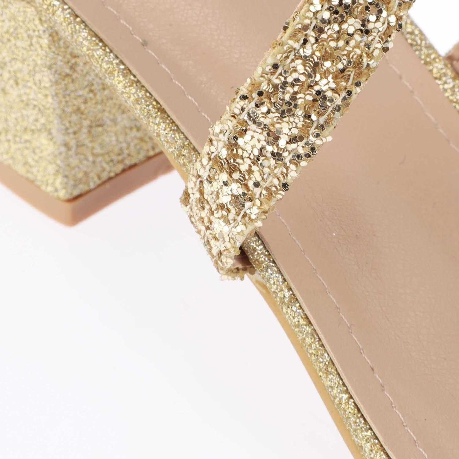 Gold - Pack Shot - Where´s That From Womens-Ladies Strappy Sandals