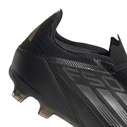 Black - Pack Shot - Adidas Childrens-Kids F50 Pro Firm Ground Football Boots