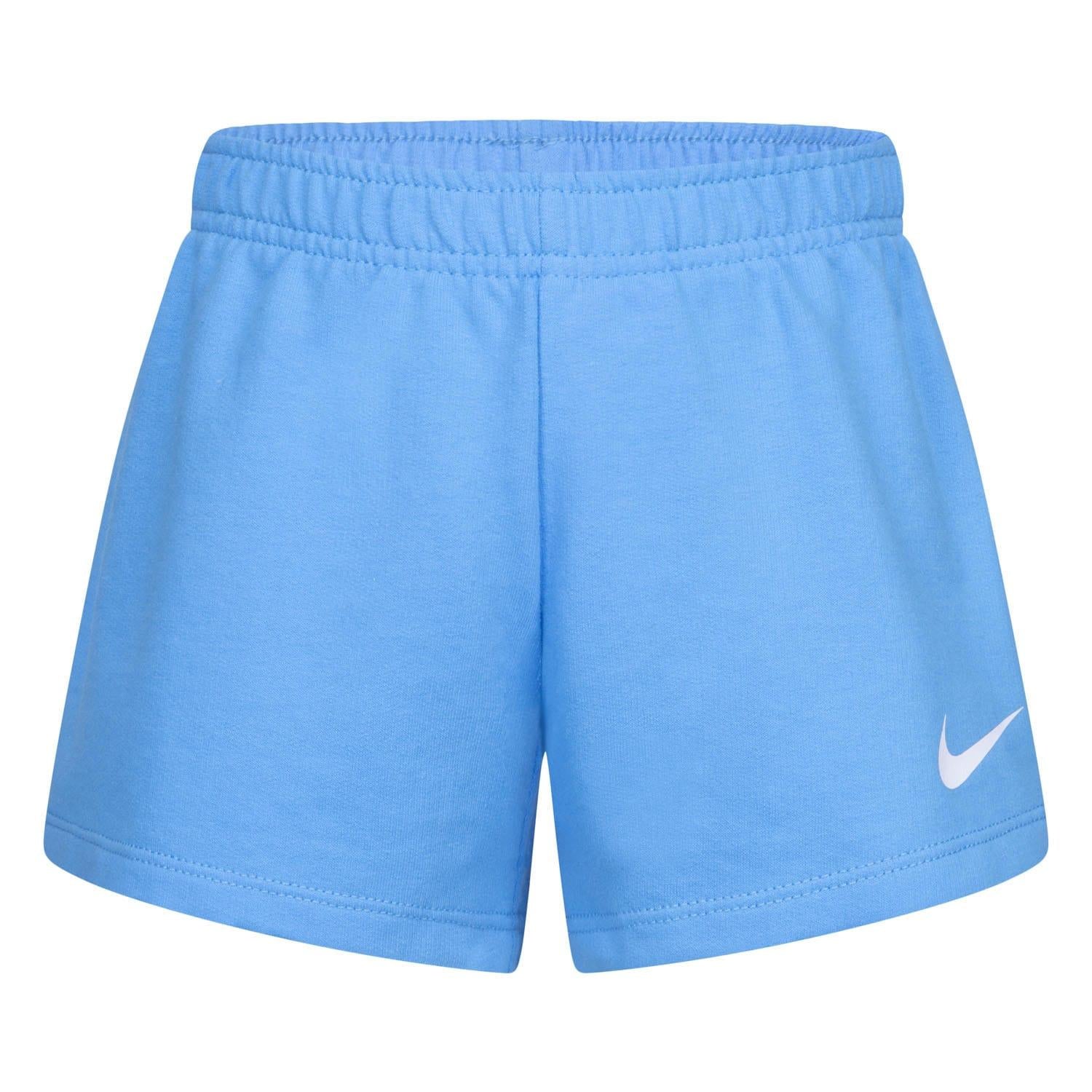 Blue-Grey-White - Pack Shot - Nike Childrens-Kids Knitted T-Shirt & Shorts Set