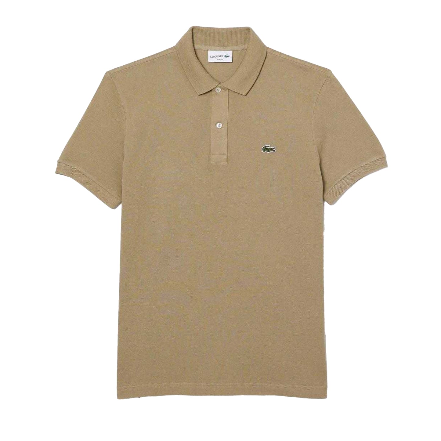 Beige - Front - Lacoste Unisex Adult L.12.12 Pique Slim Polo Shirt