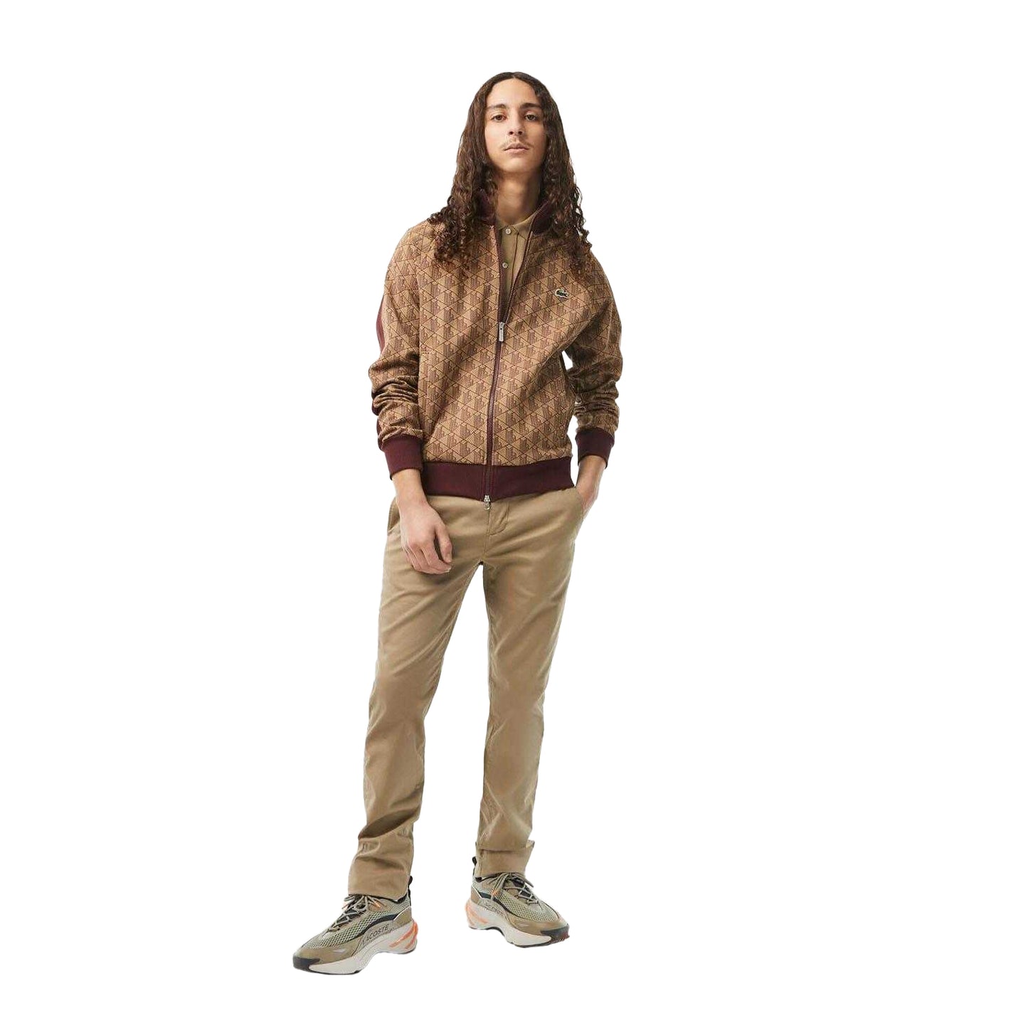 Beige - Pack Shot - Lacoste Unisex Adult L.12.12 Pique Slim Polo Shirt