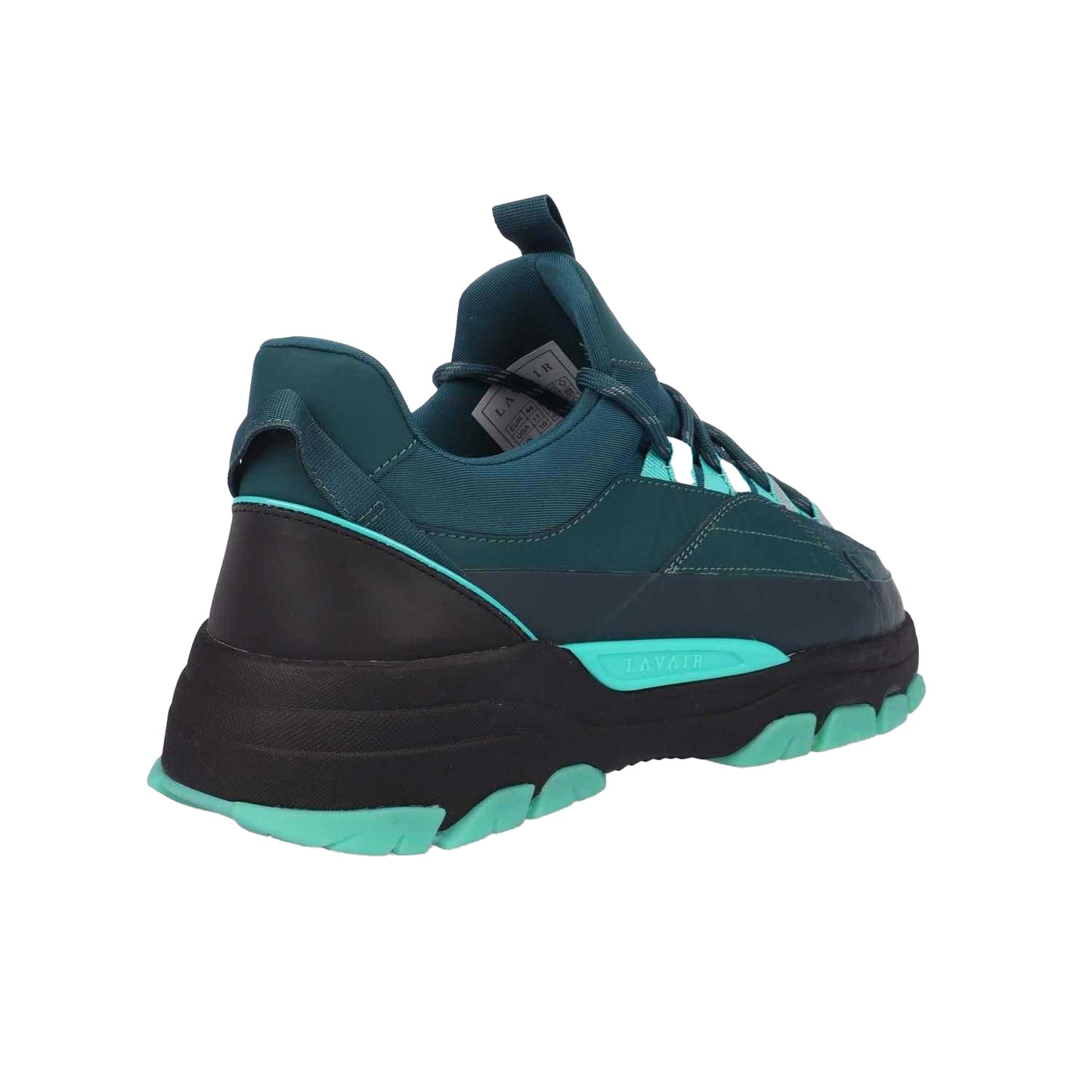 Teal - Back - Lavair Mens Creator Evo Suede Trainers